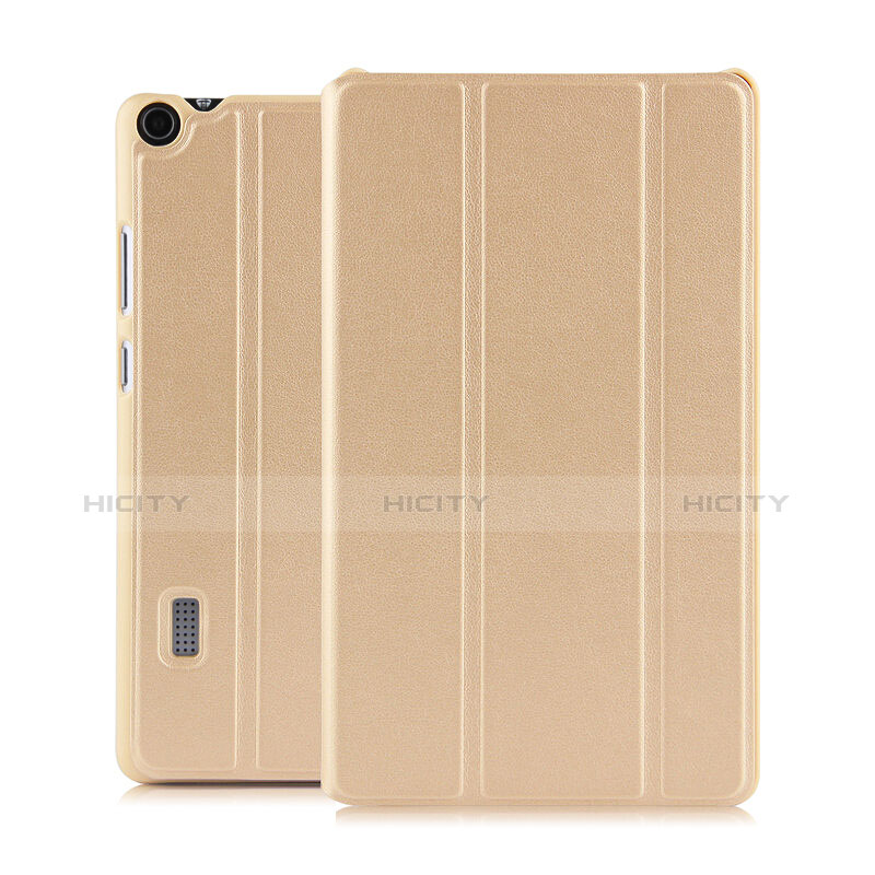 Cover Portafoglio In Pelle con Supporto per Huawei MediaPad T3 7.0 BG2-W09 BG2-WXX Oro