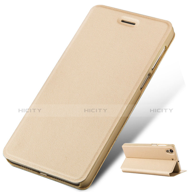 Cover Portafoglio In Pelle con Supporto per Huawei Y6 II 5 5 Oro