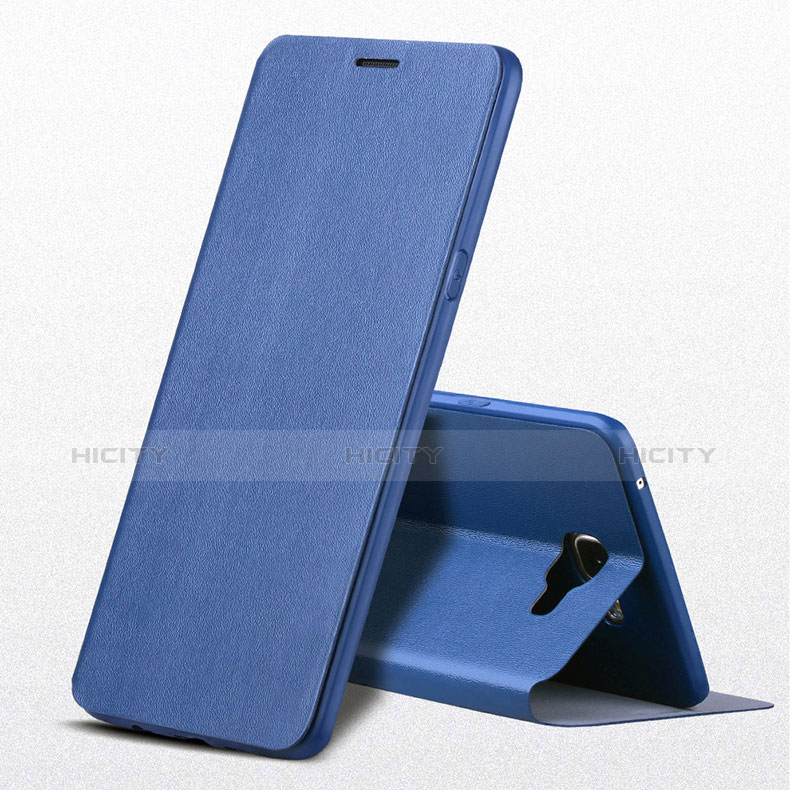 Cover Portafoglio In Pelle con Supporto per Samsung Galaxy A9 Pro (2016) SM-A9100 Blu