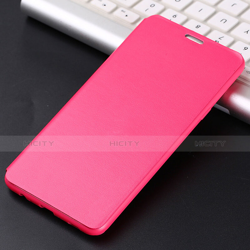 Cover Portafoglio In Pelle con Supporto per Samsung Galaxy C5 Pro C5010 Rosa Caldo