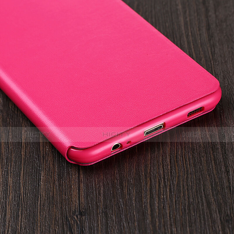 Cover Portafoglio In Pelle con Supporto per Samsung Galaxy C5 Pro C5010 Rosa Caldo