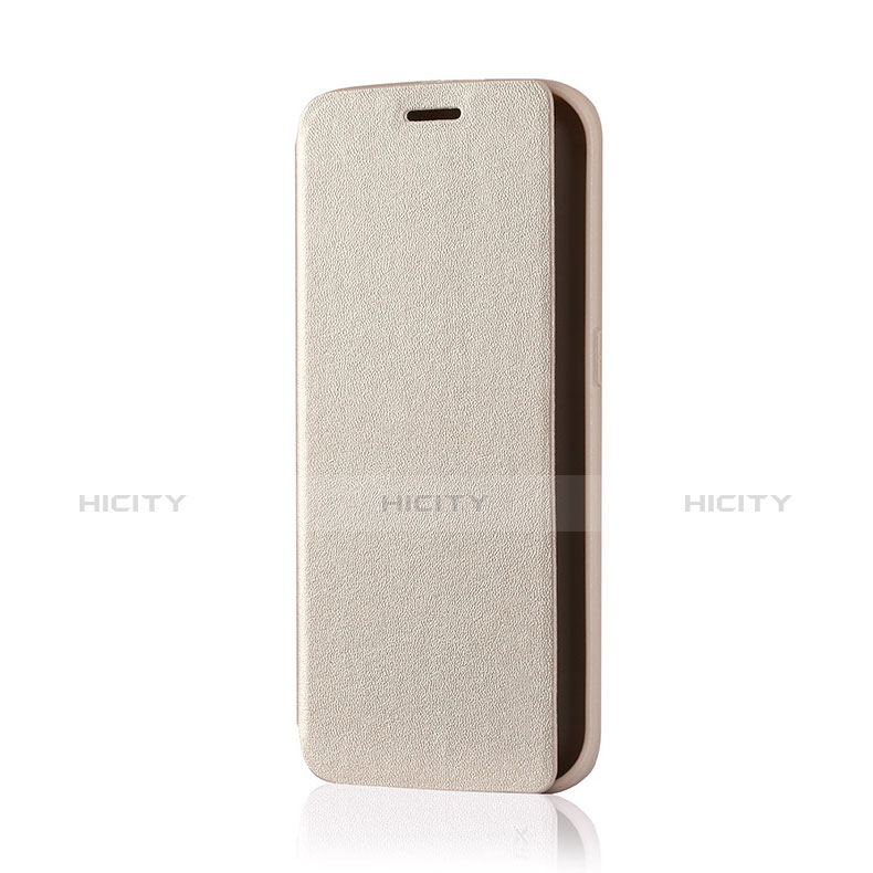 Cover Portafoglio In Pelle con Supporto per Samsung Galaxy S6 Edge SM-G925 Oro