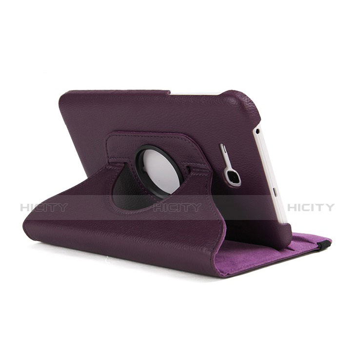 Cover Portafoglio In Pelle con Supporto per Samsung Galaxy Tab 3 Lite 7.0 T110 T113 Viola