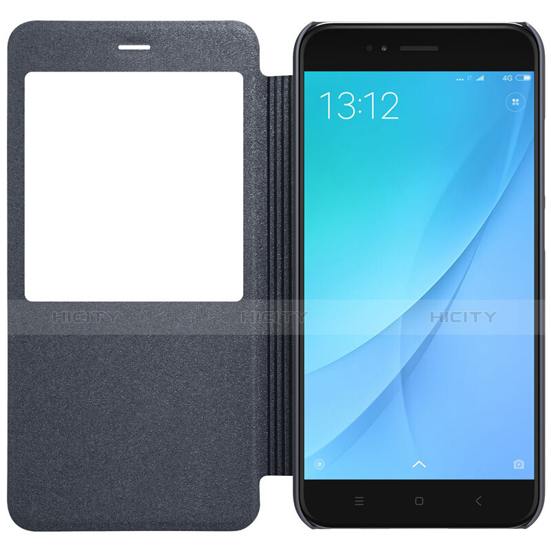 Cover Portafoglio In Pelle con Supporto per Xiaomi Mi 5X Nero