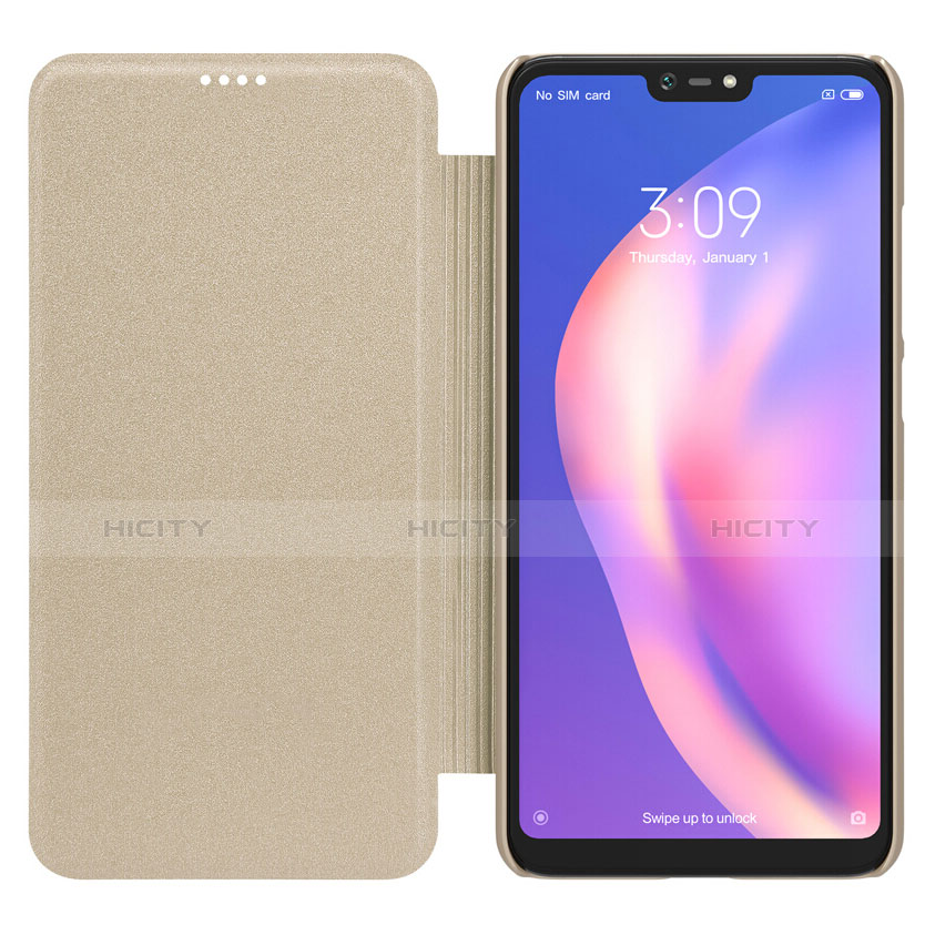 Cover Portafoglio In Pelle con Supporto per Xiaomi Mi 8 Lite Oro