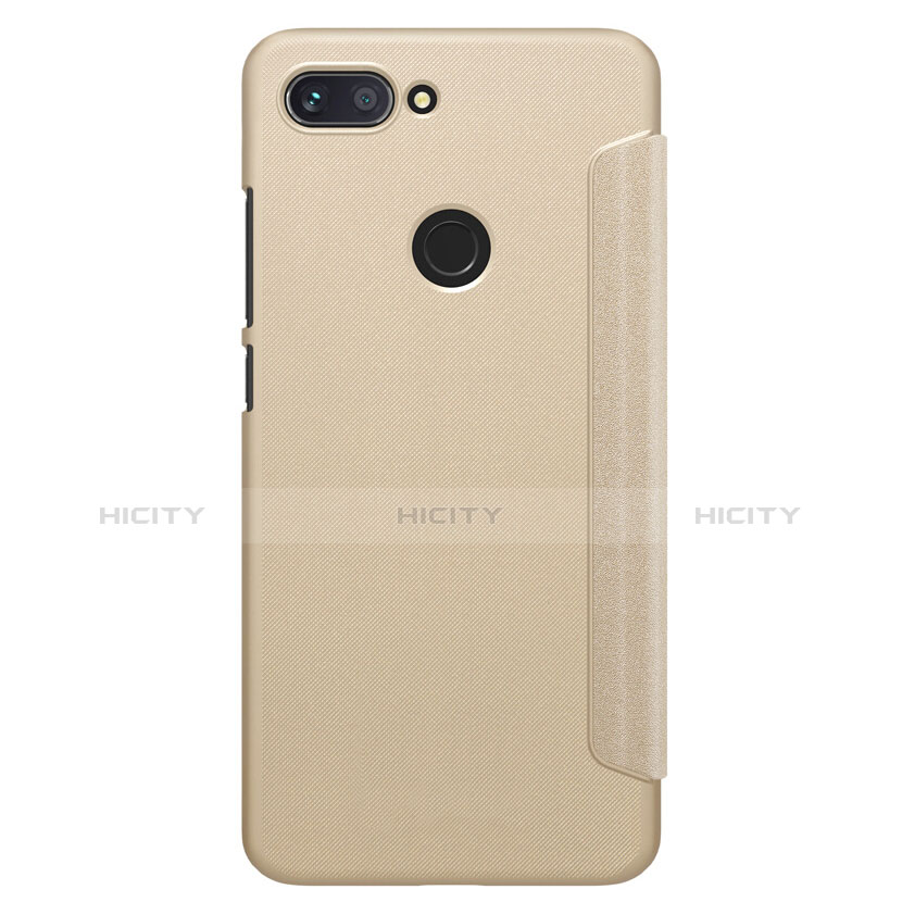 Cover Portafoglio In Pelle con Supporto per Xiaomi Mi 8 Lite Oro