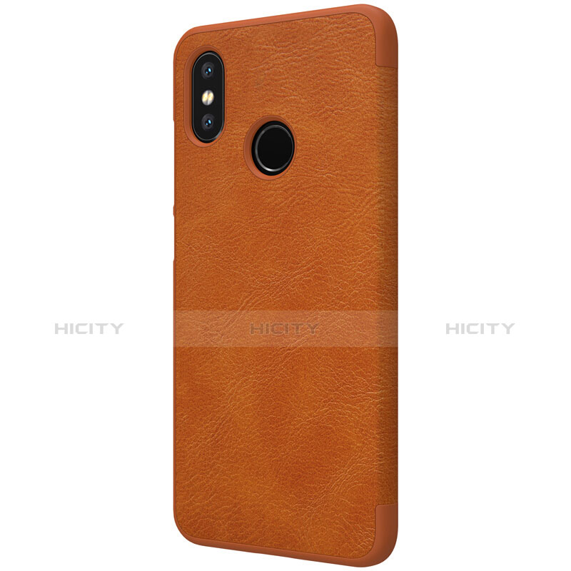 Cover Portafoglio In Pelle con Supporto per Xiaomi Mi 8 Marrone