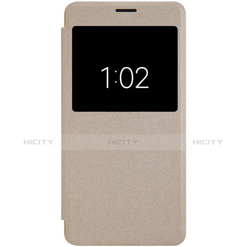 Cover Portafoglio In Pelle con Supporto per Xiaomi Mi Note 2 Special Edition Oro