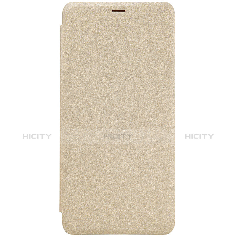 Cover Portafoglio In Pelle con Supporto per Xiaomi Redmi 5 Oro