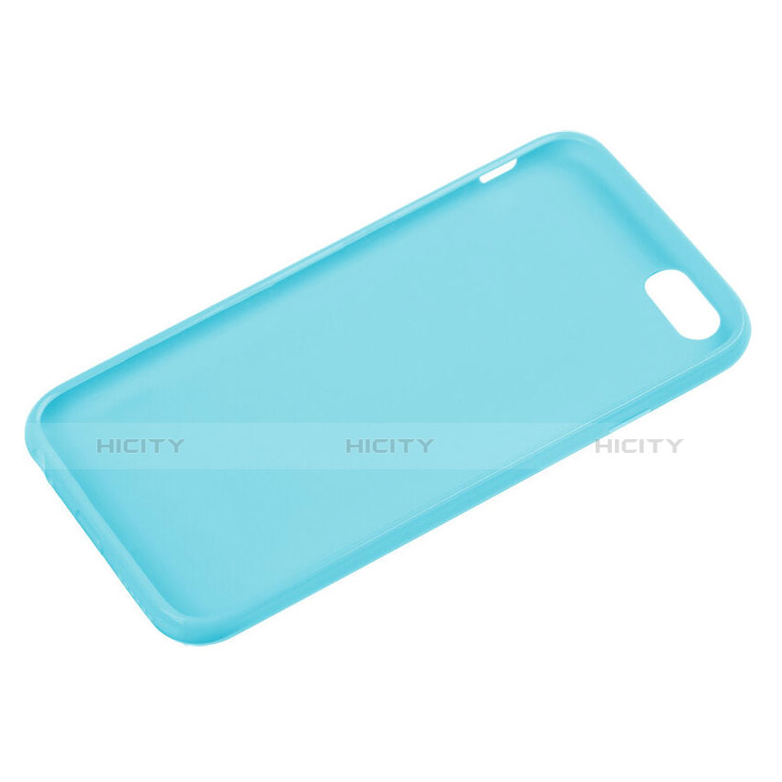 Cover Silicone Morbida Lucido per Apple iPhone 6 Cielo Blu