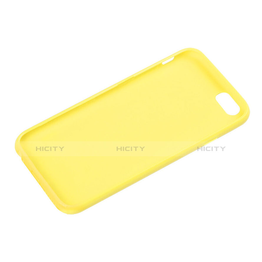 Cover Silicone Morbida Lucido per Apple iPhone 6 Giallo