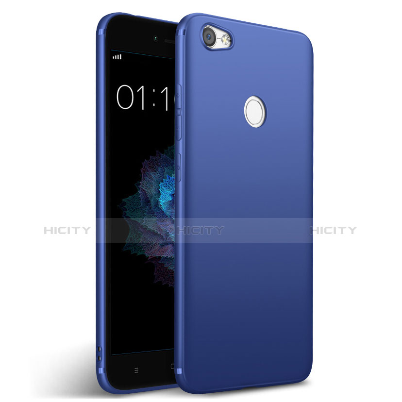 Cover Silicone Morbida Lucido per Xiaomi Redmi Note 5A High Edition Blu