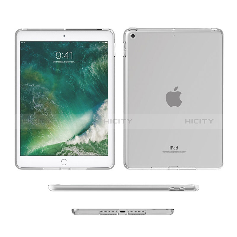 Cover Silicone Trasparente Ultra Slim Morbida per Apple New iPad 9.7 (2018) Chiaro