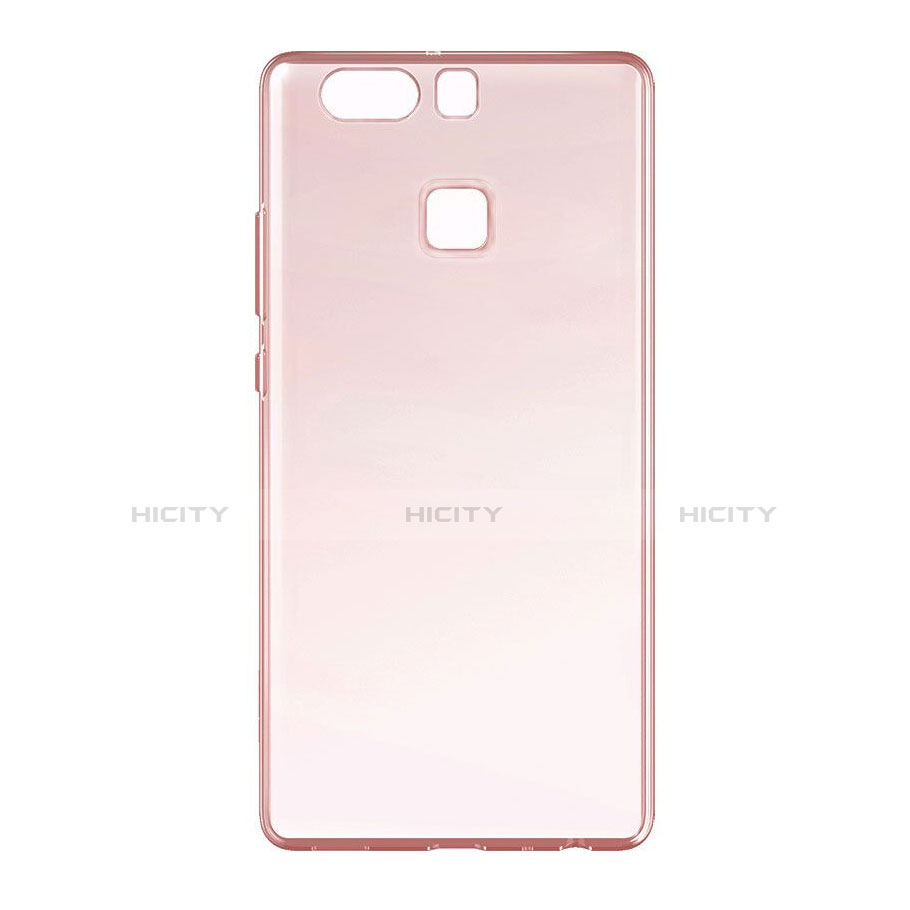 Cover Silicone Trasparente Ultra Slim Morbida per Huawei P9 Oro Rosa