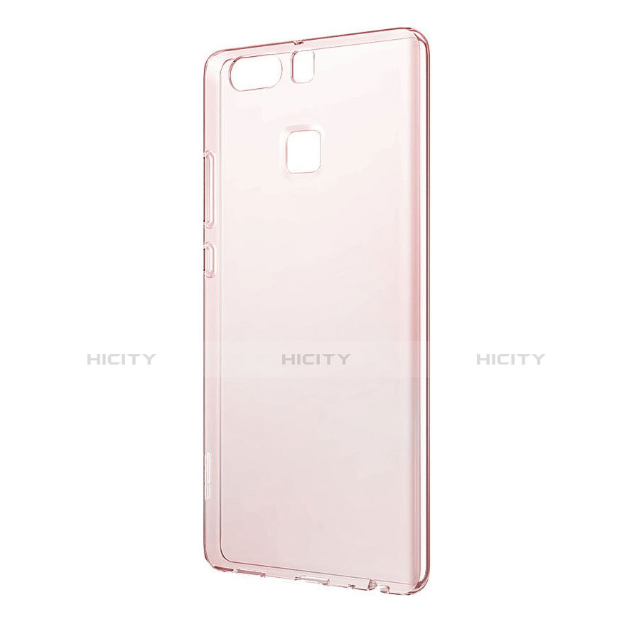 Cover Silicone Trasparente Ultra Slim Morbida per Huawei P9 Plus Oro Rosa