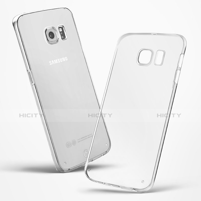 Cover Silicone Trasparente Ultra Slim Morbida per Samsung Galaxy S6 Edge SM-G925 Chiaro