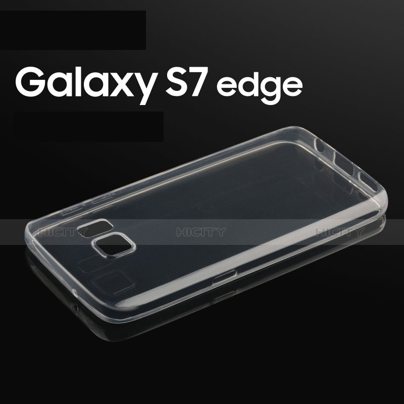 Cover Silicone Trasparente Ultra Slim Morbida per Samsung Galaxy S7 Edge G935F Chiaro