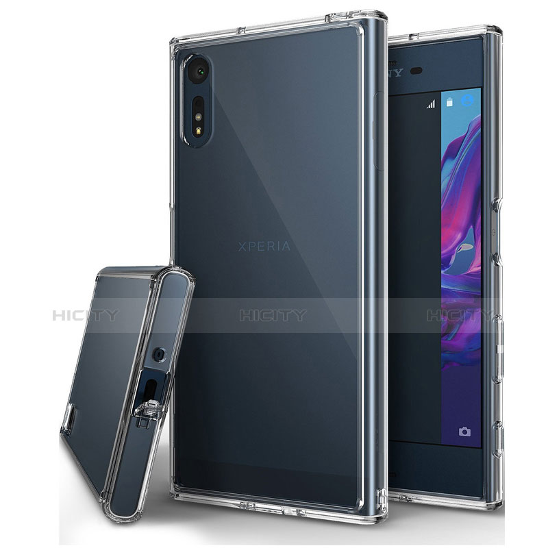 Cover Silicone Trasparente Ultra Slim Morbida per Sony Xperia XZs Chiaro