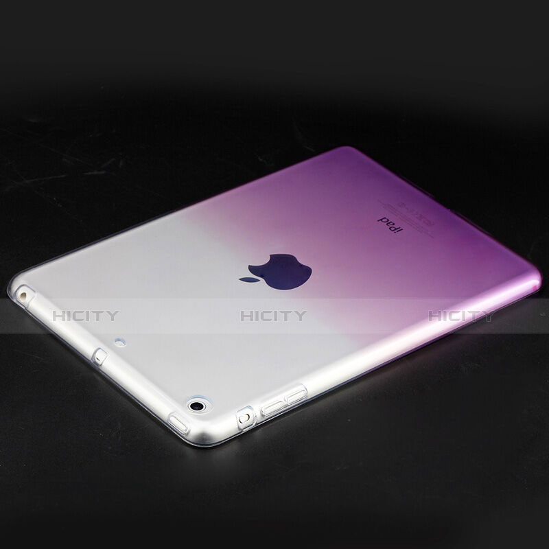 Cover Silicone Trasparente Ultra Slim Morbida Sfumato per Apple iPad Mini 2 Viola