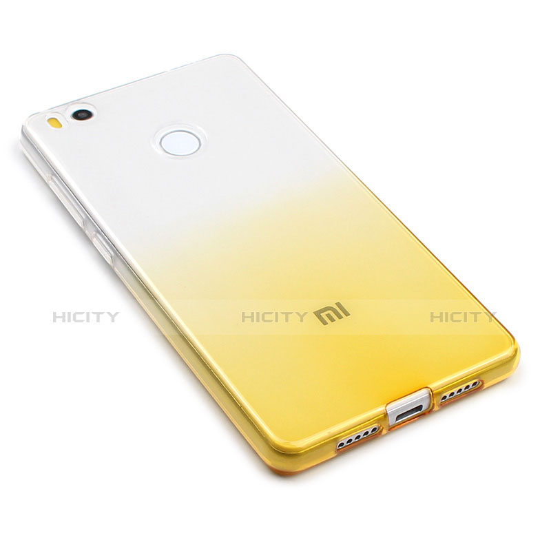 Cover Silicone Trasparente Ultra Slim Morbida Sfumato per Xiaomi Mi 4S Giallo