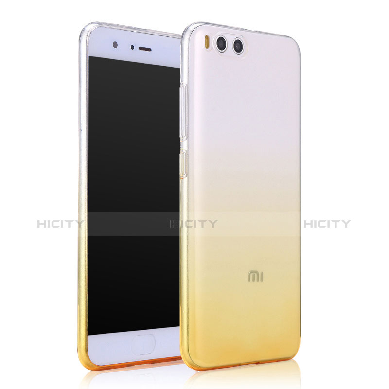 Cover Silicone Trasparente Ultra Slim Morbida Sfumato per Xiaomi Mi 6 Giallo