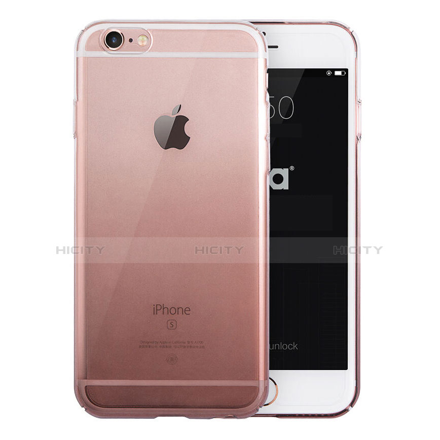 Cover Silicone Trasparente Ultra Slim Morbida Sfumato Z01 per Apple iPhone 6S Plus Grigio