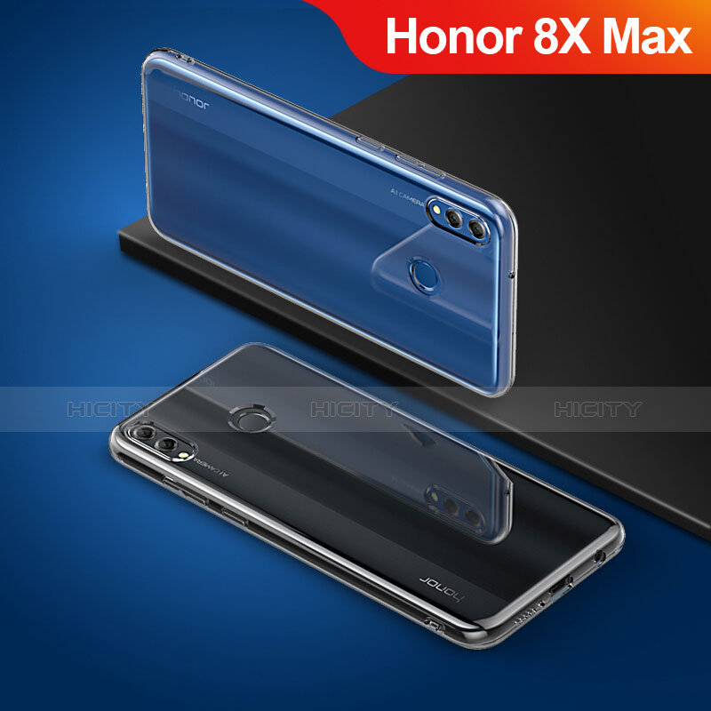 Cover Silicone Trasparente Ultra Sottile Morbida A03 per Huawei Honor 8X Max Chiaro