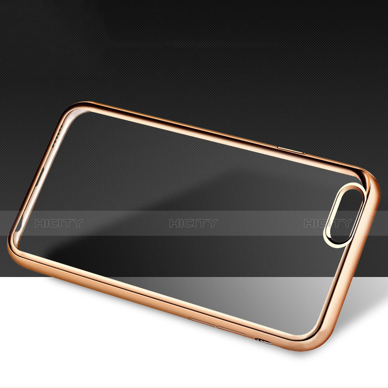 Cover Silicone Trasparente Ultra Sottile Morbida H06 per Apple iPhone 6S Oro