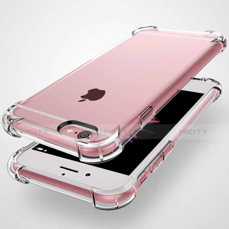 Cover Silicone Trasparente Ultra Sottile Morbida H07 per Apple iPhone 6S Chiaro