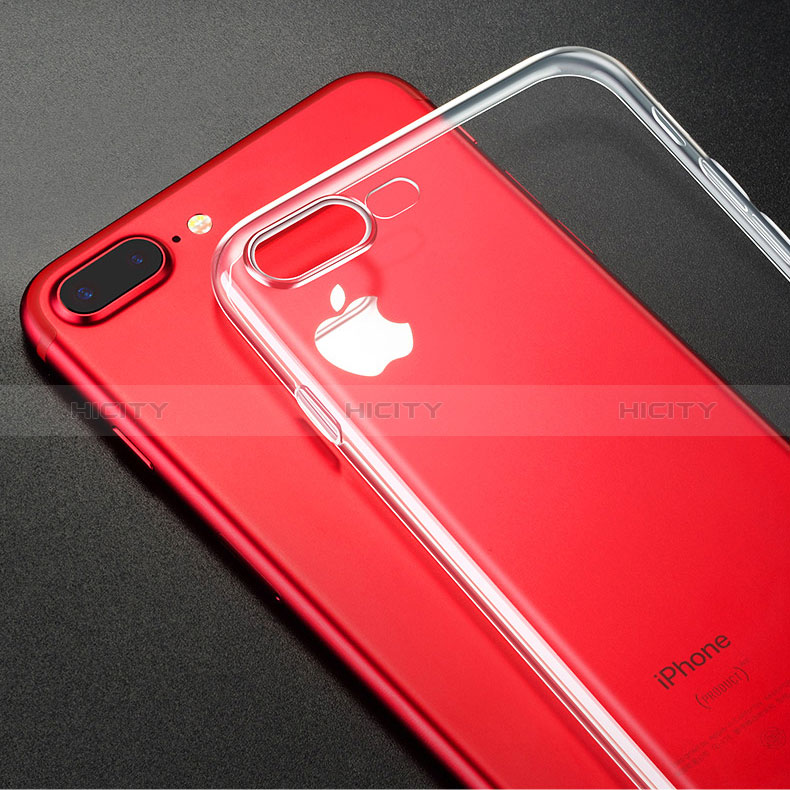 Cover Silicone Trasparente Ultra Sottile Morbida H11 per Apple iPhone 8 Plus Chiaro