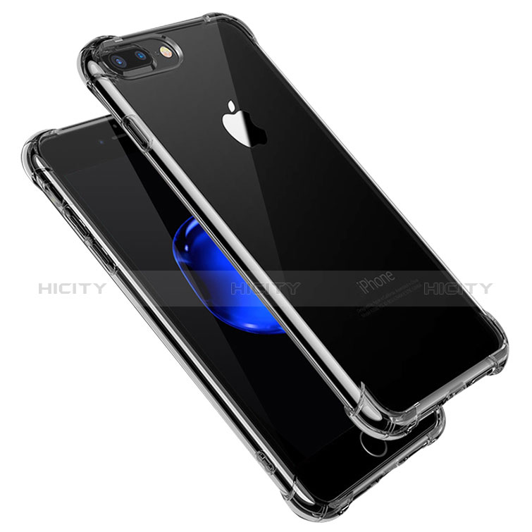 Cover Silicone Trasparente Ultra Sottile Morbida H14 per Apple iPhone 8 Plus Chiaro