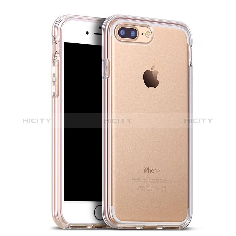 Cover Silicone Trasparente Ultra Sottile Morbida H17 per Apple iPhone 8 Plus Chiaro