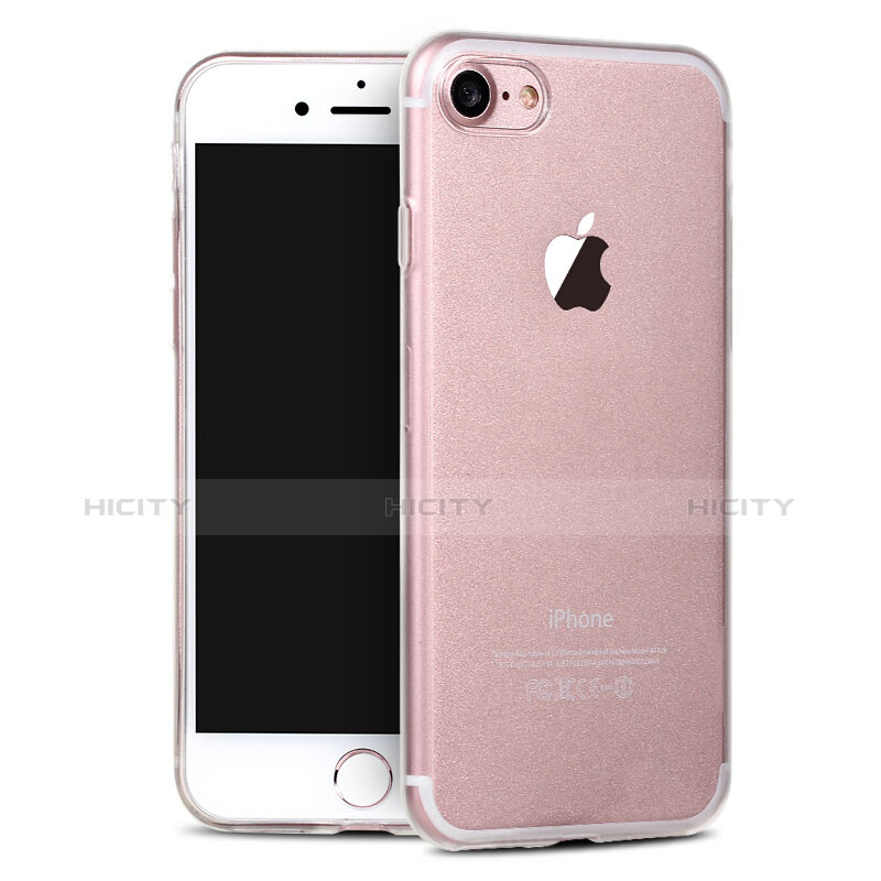 Cover Silicone Trasparente Ultra Sottile Morbida per Apple iPhone 7 Bianco