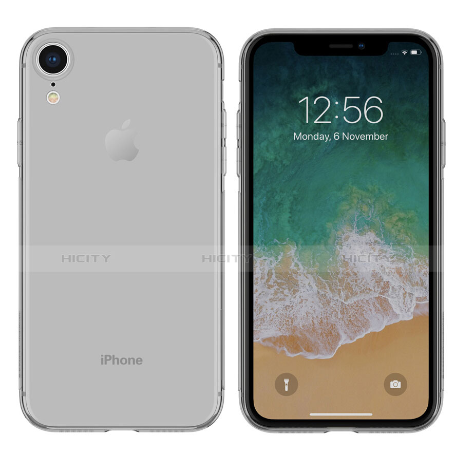 Cover Silicone Trasparente Ultra Sottile Morbida per Apple iPhone XR Grigio