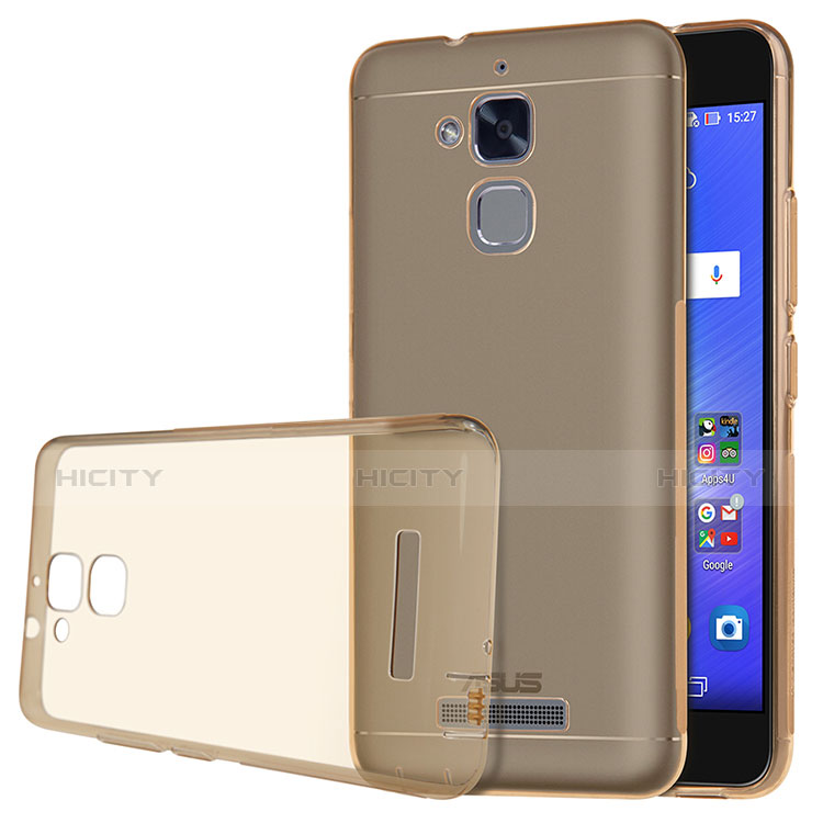 Cover Silicone Trasparente Ultra Sottile Morbida per Asus Zenfone 3 Max Oro