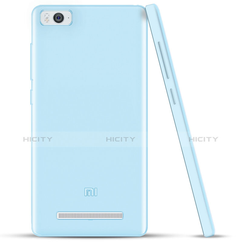 Cover Silicone Trasparente Ultra Sottile Morbida per Xiaomi Mi 4i Blu