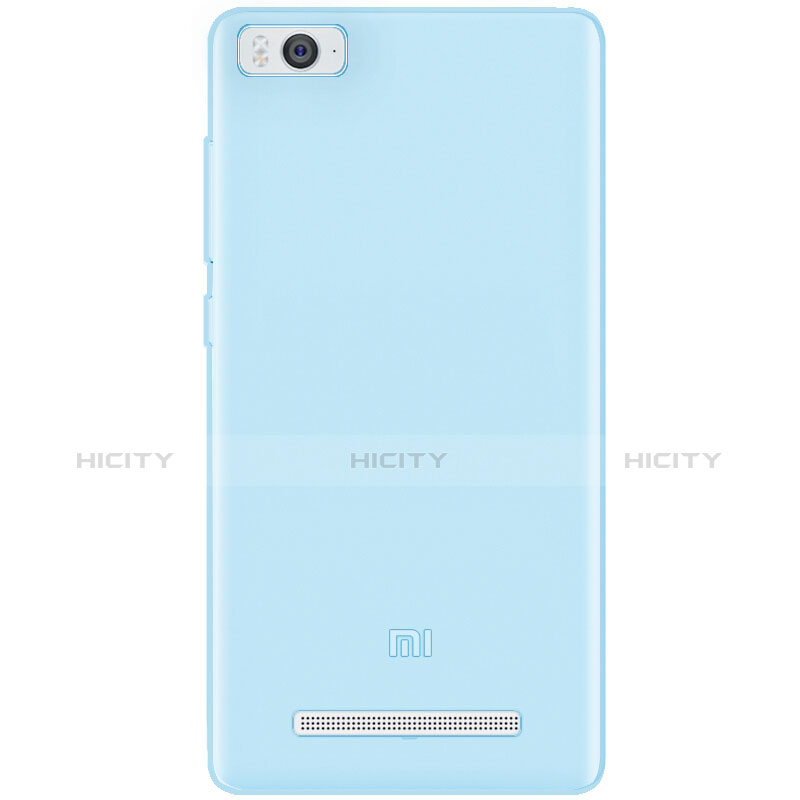 Cover Silicone Trasparente Ultra Sottile Morbida per Xiaomi Mi 4i Blu