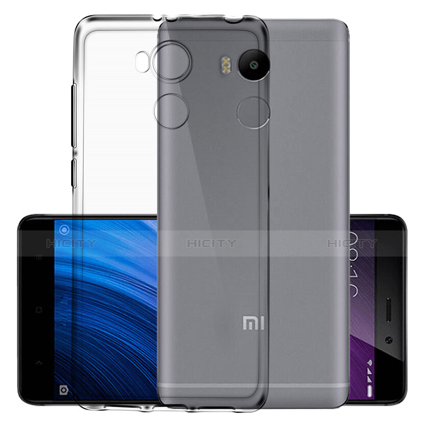 Cover Silicone Trasparente Ultra Sottile Morbida per Xiaomi Redmi 4 Prime High Edition Grigio