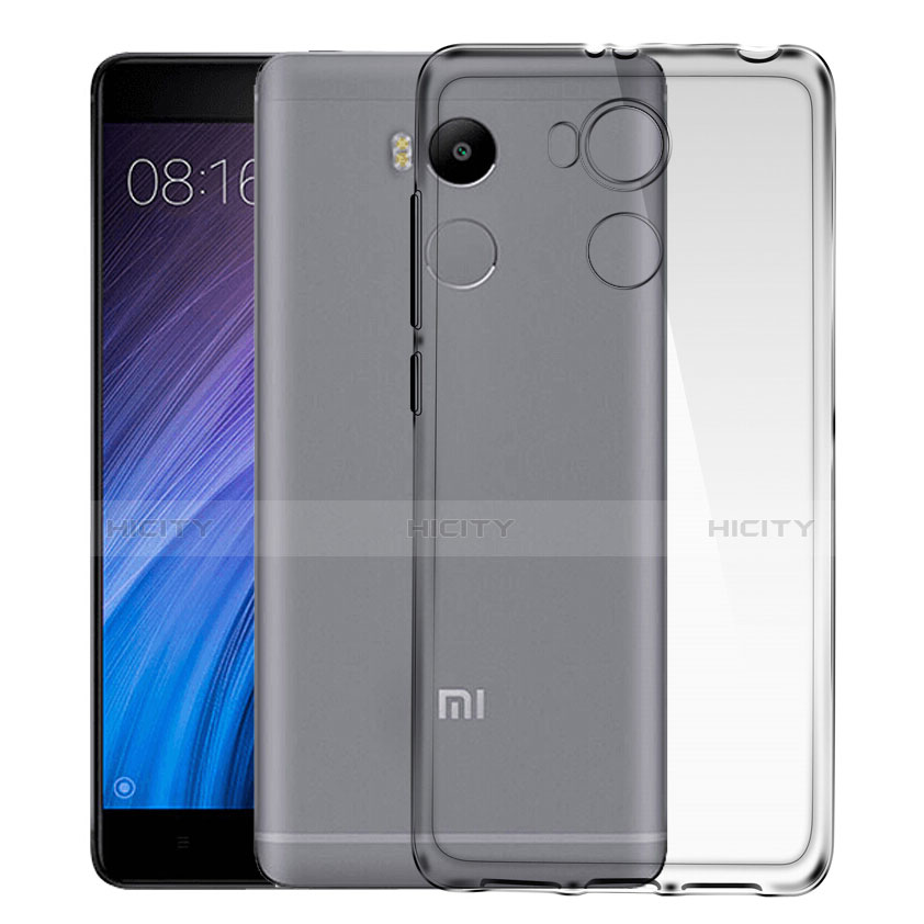 Cover Silicone Trasparente Ultra Sottile Morbida per Xiaomi Redmi 4 Prime High Edition Grigio