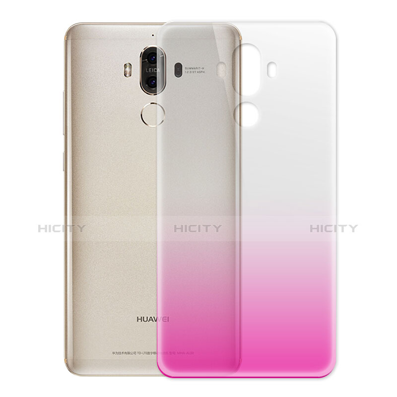 Cover Silicone Trasparente Ultra Sottile Morbida Sfumato per Huawei Mate 9 Rosa