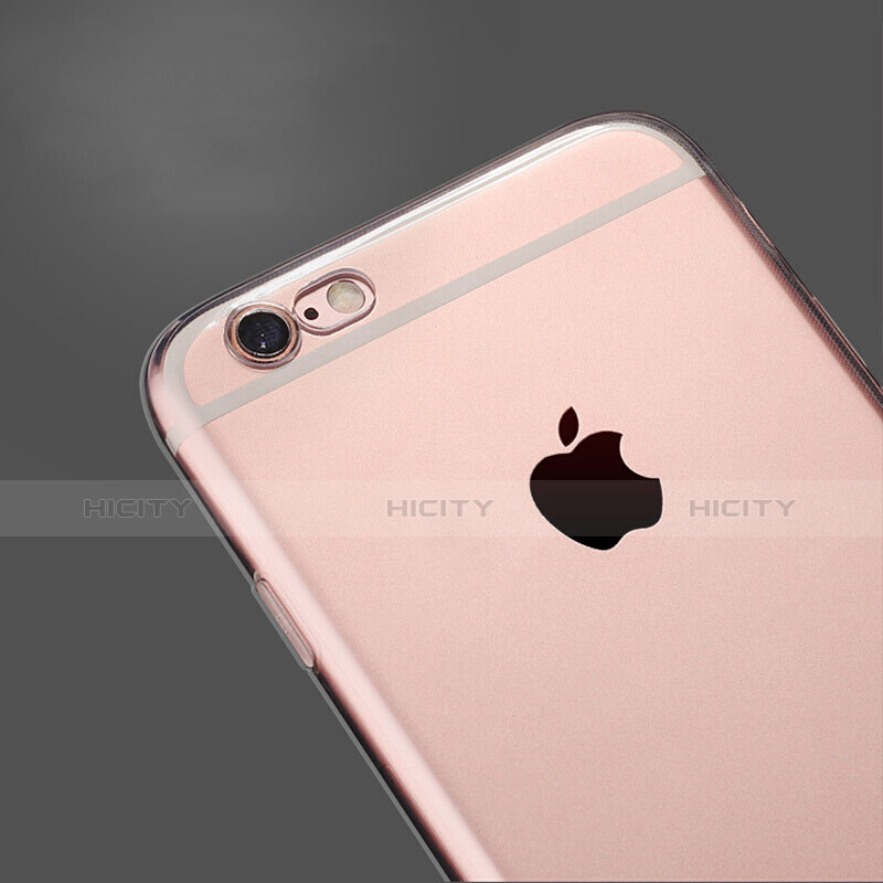 Cover Silicone Trasparente Ultra Sottile Morbida T02 per Apple iPhone 6S Plus Chiaro