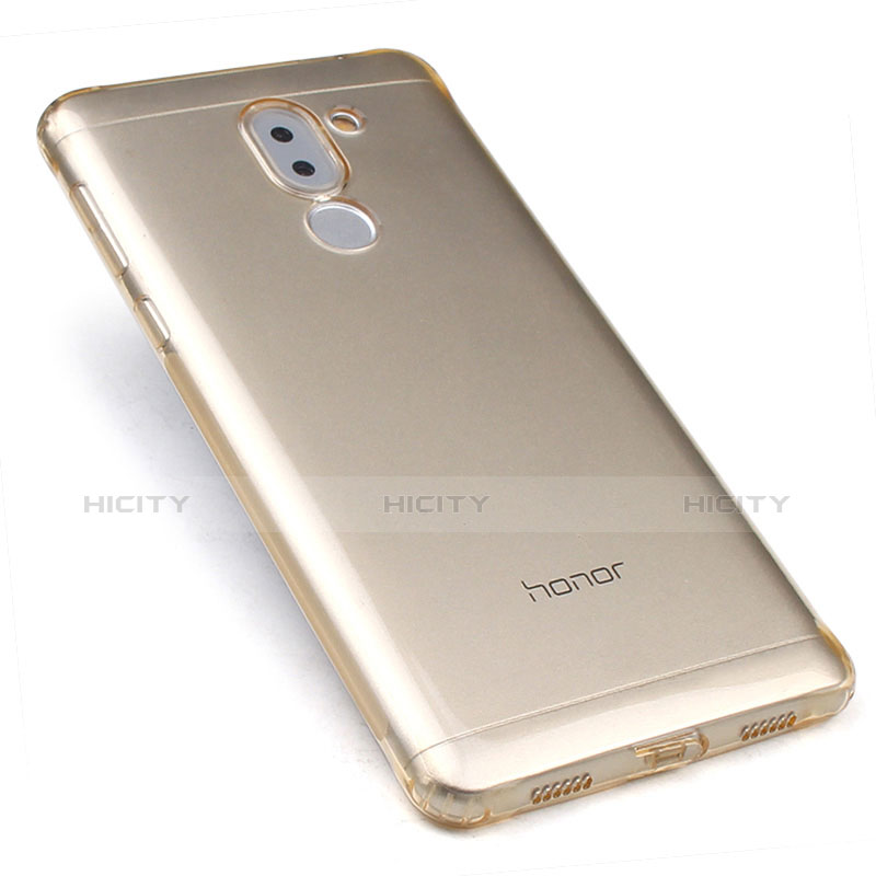 Cover Silicone Trasparente Ultra Sottile Morbida T02 per Huawei GR5 (2017) Oro