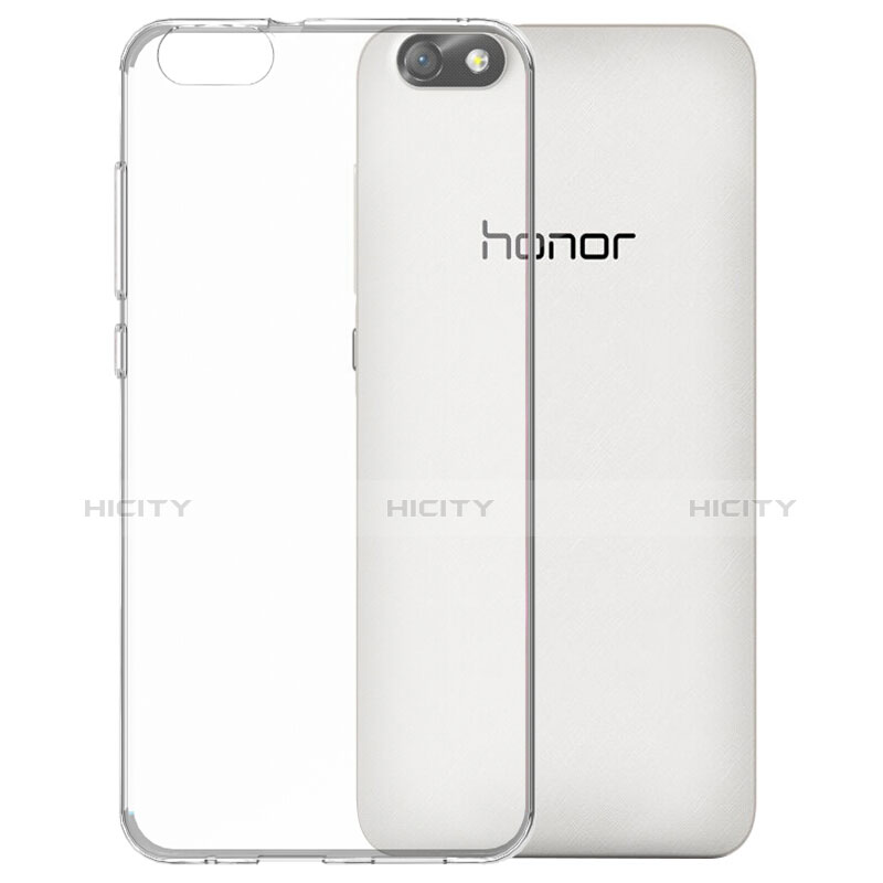 Cover Silicone Trasparente Ultra Sottile Morbida T02 per Huawei Honor 4X Chiaro