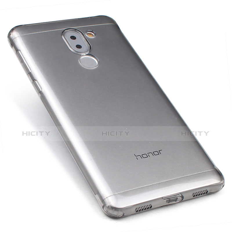 Cover Silicone Trasparente Ultra Sottile Morbida T02 per Huawei Mate 9 Lite Grigio