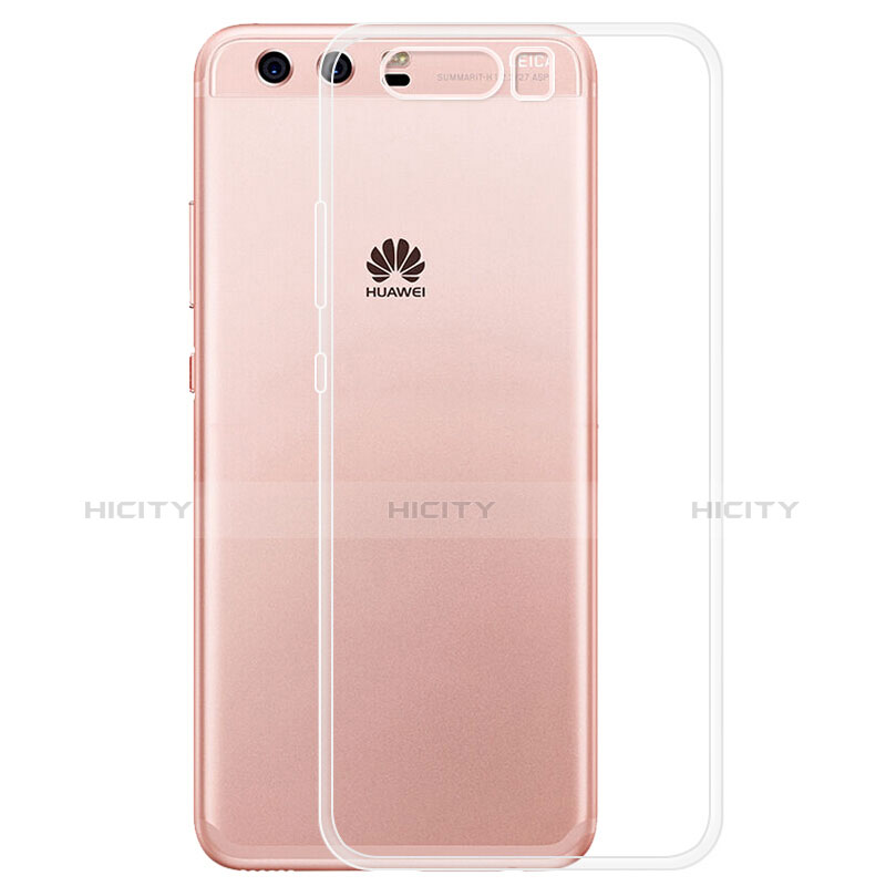 Cover Silicone Trasparente Ultra Sottile Morbida T02 per Huawei P10 Chiaro