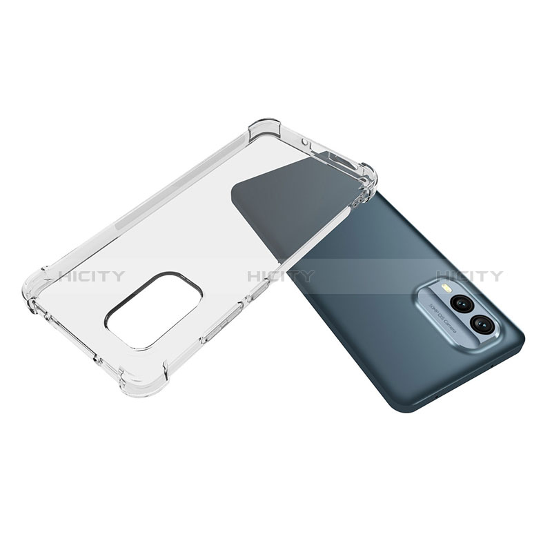 Cover Silicone Trasparente Ultra Sottile Morbida T02 per Nokia X30 5G Chiaro