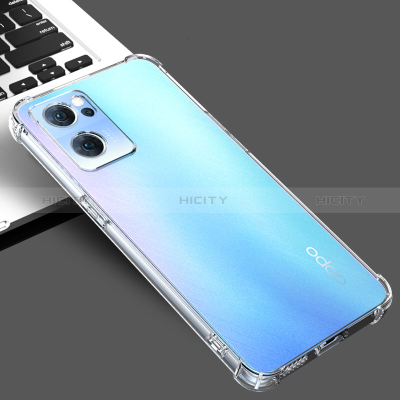 Cover Silicone Trasparente Ultra Sottile Morbida T02 per Oppo Find X5 Lite 5G Chiaro