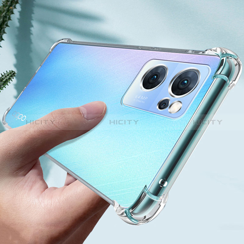 Cover Silicone Trasparente Ultra Sottile Morbida T02 per Oppo Find X5 Lite 5G Chiaro