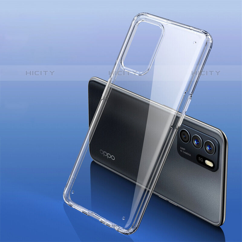 Cover Silicone Trasparente Ultra Sottile Morbida T02 per Oppo Reno6 Z 5G Chiaro