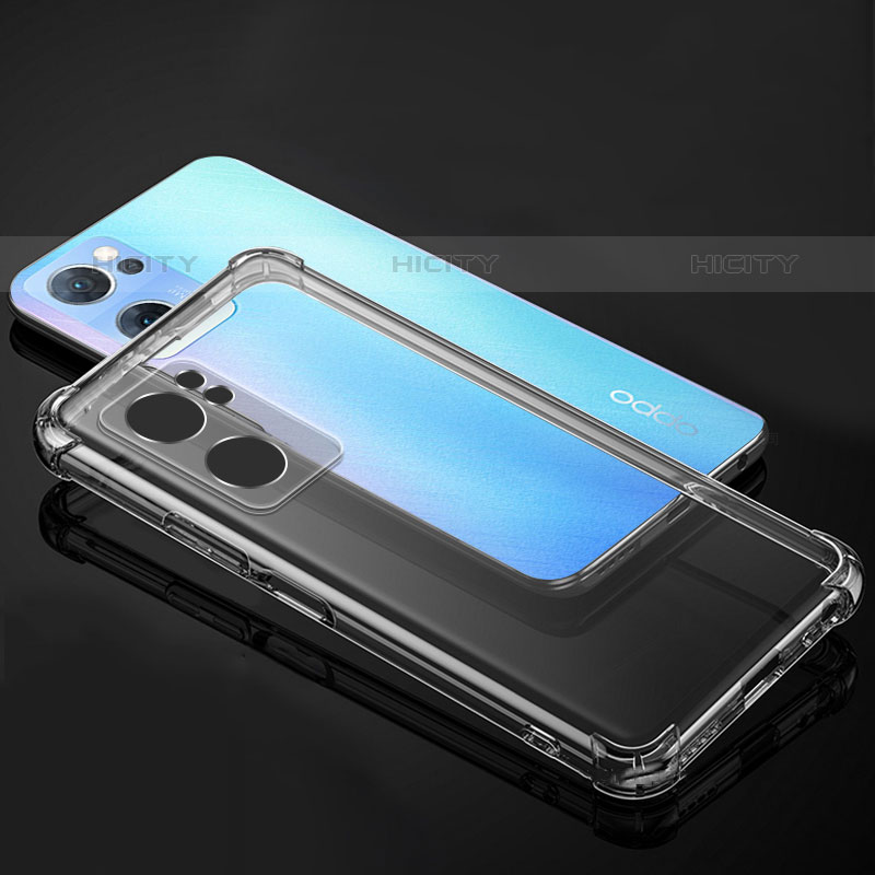 Cover Silicone Trasparente Ultra Sottile Morbida T02 per Oppo Reno7 SE 5G Chiaro